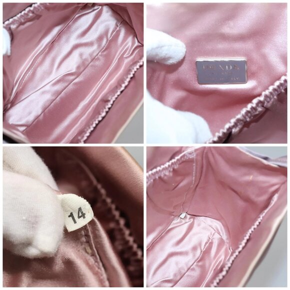 PRADA Hand Bag Nylon Pink Auth 140627 - Picture 14 of 16